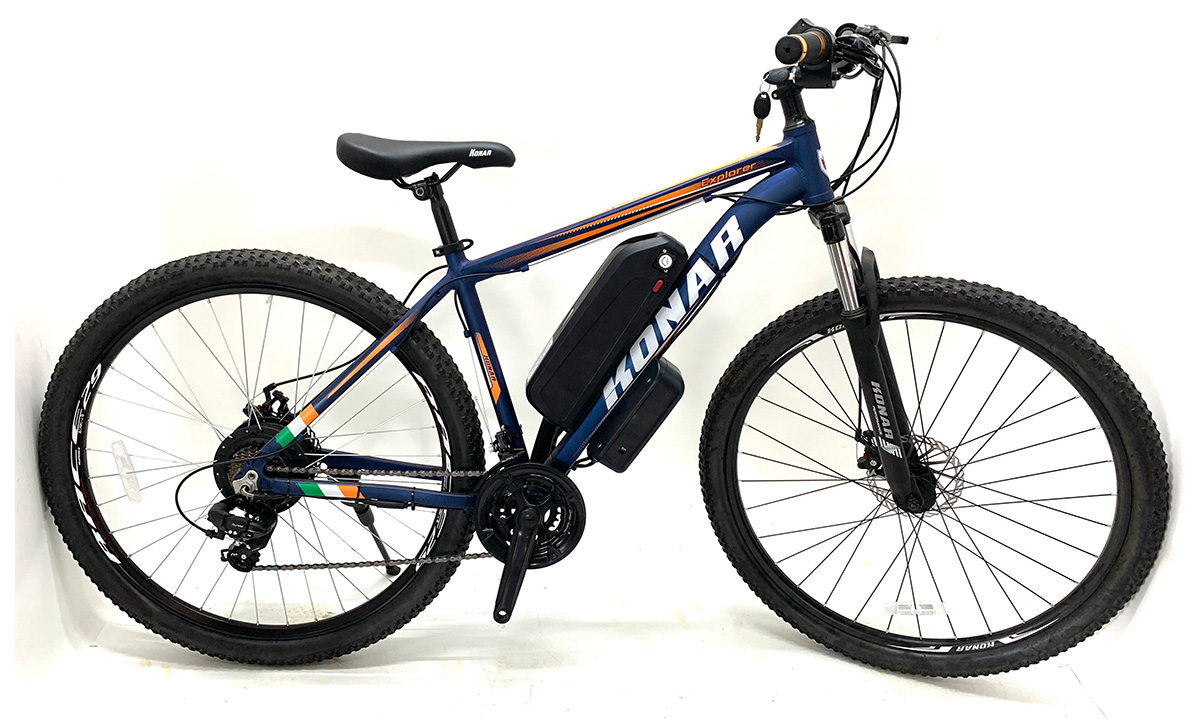 Электровелосипед KONAR KA Explorer 29" 350W, 10Ah (2021) 2021 Сине-желтый 